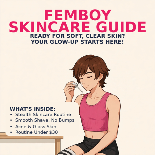 Applying serum - Femboy Skincare Guide for Beginners | FemboyGuide