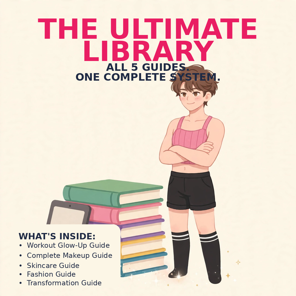 The Ultimate Library Bundle cover, all 5 FemboyGuide digital guides